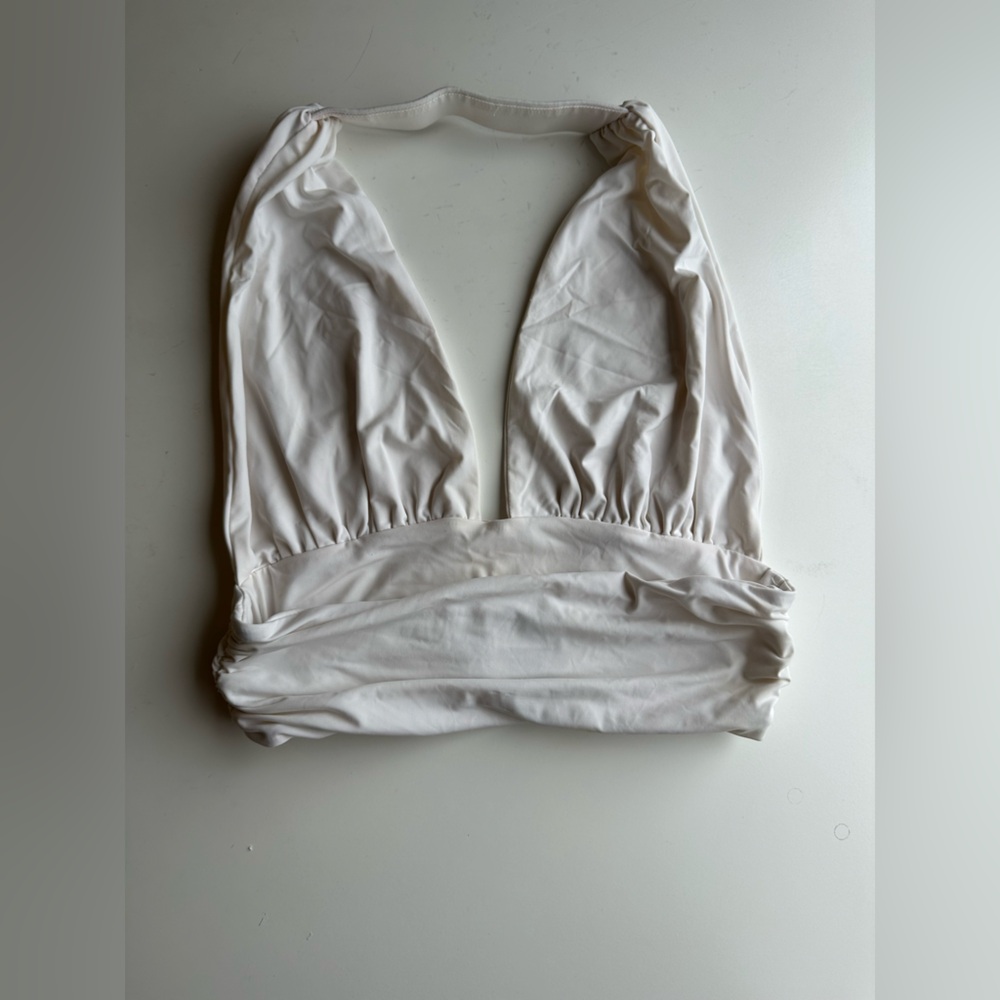 White Princess Polly Halter Top